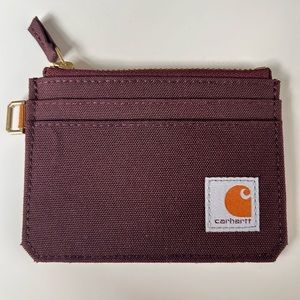 Carhartt purple cardholder Zippered compartment 5 card slots